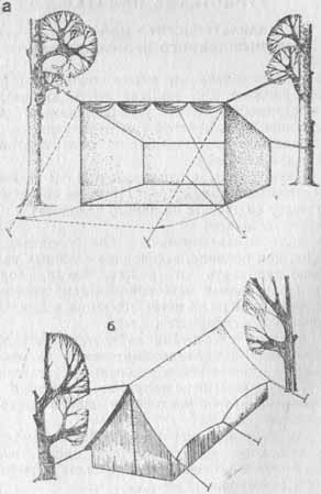 Схема призматических палаток
